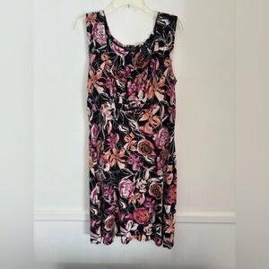 Axcess ( a Liz Claiborne Co) Women’s Sleeveless Dress-Beautiful Floral -Sz L